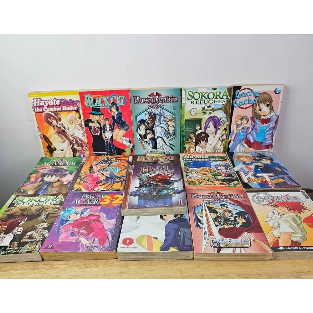 Manga Comic Graphic Novel Book Lot Assorted Sokrora Refugees Buso Renkin Psychic